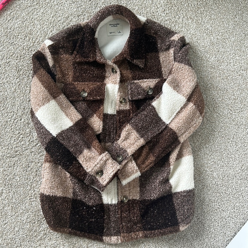 Abercrombie and Fitch Sherpa Shirt Jacket